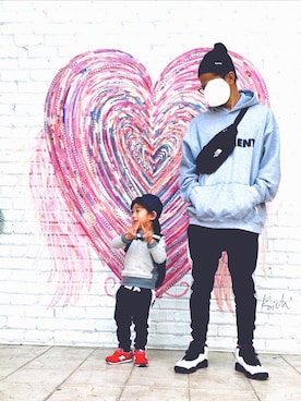 taku☺︎saraさん（キッズ・100cm）の秋コーディネート