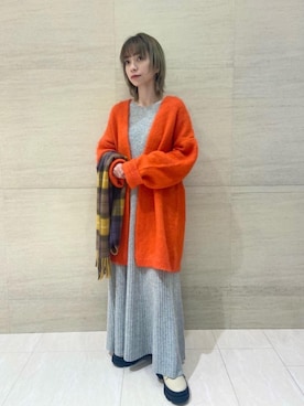 「RECOMMEND  ITEM STYLING」｜「アイテム（ワンピース/ドレス）」を使った、塩川（shiokawa）さん（レディース・146cm）の秋コーディネート