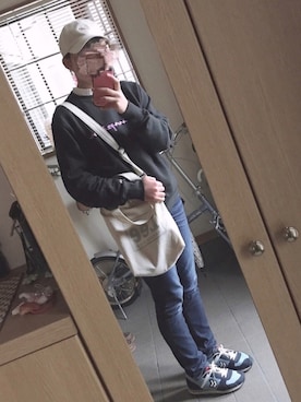 「hummel（ヒュンメル）のアイテム（スニーカー）」を使った、managomaさん（レディース・160cm）の春コーディネート