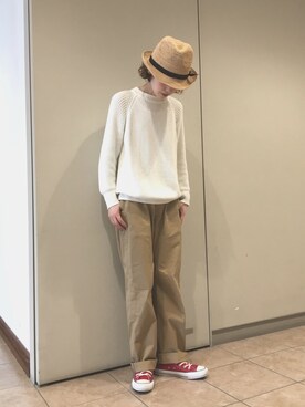 「THE SHINZONE（ザ　シンゾーン）のアイテム（チノパンツ）」を使った、kazuさん（レディース・165cm）の春コーディネート