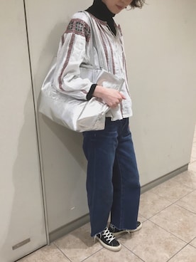 「Actually（アクチュアリー）のアイテム」を使った、kazuさん（レディース・165cm）の春コーディネート