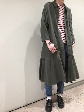 「ZARA（ザラ）のアイテム（その他アウター）」を使った、kazuさん（レディース・165cm）の春コーディネート