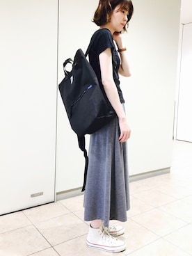 「Actually（アクチュアリー）のアイテム」を使った、kazuさん（レディース・165cm）の夏コーディネート