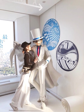 「roar（ロアー）のアイテム（キャップ）」を使った、チェリーさん（レディース・160cm）の春コーディネート