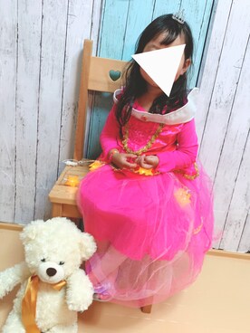 「アイテム（ドレス、ピンク系）」を使った、みゆうさん（キッズ・92cm）の夏コーディネート