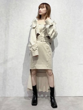 「REDYAZEL（レディアゼル）のアイテム（ジャケット/アウター）」を使った、sawaさん（レディース・154cm）の秋コーディネート