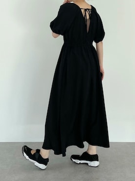 「SLURR（スラ―）のアイテム（ワンピース/ドレス）」を使った、きなさん（レディース・154cm）の夏コーディネート