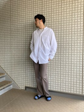 「アイテム（スラックス）」を使った、coba0112さん（メンズ・182cm・30代）の春コーディネート