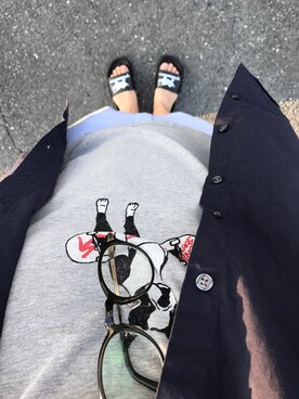 「TES（テス）のアイテム（シューズ）」を使った、ykさん（メンズ・167cm）の夏コーディネート