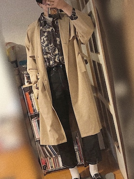 「kutir（クティール）のアイテム（その他アウター）」を使った、うえださん（レディース・165cm）の春コーディネート