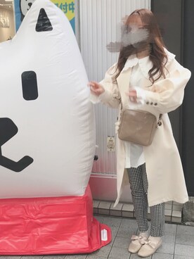 「one after another NICE CLAUP（ワンアフターアナザーナイスクラップ）のアイテム（チュニック）」を使った、pompom7nさん（レディース・164cm）の春コーディネート