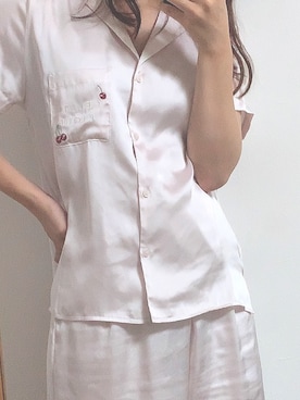 「部屋着」｜「アイテム（その他）」を使った、 かんかんさん（レディース・158cm）の夏コーディネート