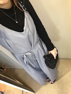 「アイテム（オールインワン・サロペット）」を使った、✩KaoRi✩さん（レディース・143cm）の秋コーディネート
