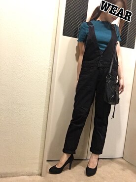 「アイテム（オールインワン・サロペット）」を使った、✩KaoRi✩さん（レディース・143cm）の秋コーディネート