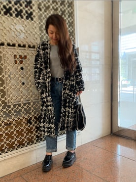 「STELLA McCARTNEY（ステラマッカートニー）のStella McCartney - Falabella ショルダーバッグ M - women - ポリエステル/metal - ワンサイズ（ショルダーバッグ）」を使った、✩KaoRi✩さん（レディース・143cm）の春コーディネート