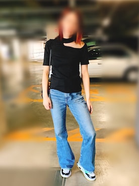 「MOUSSY（マウジー）のアイテム（デニムパンツ、その他）」を使った、さやかさん（レディース）の春コーディネート