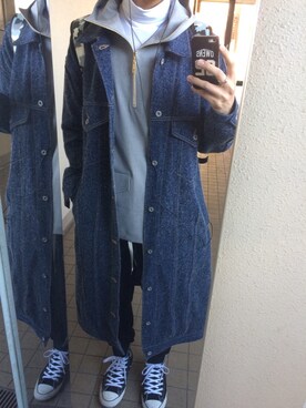 「doublet（ダブレット）のアイテム（ダウンジャケット/コート）」を使った、Kさん（メンズ・173cm）の春コーディネート