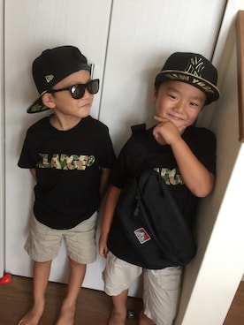 「BEN DAVIS（ベンデイビス）のアイテム」を使った、4kidsママさん（キッズ・110cm）の秋コーディネート