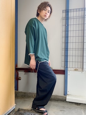 西村智也さん（メンズ・178cm）の夏コーディネート