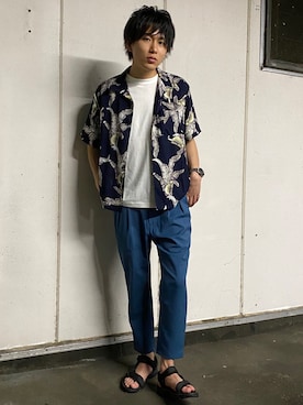 西村智也さん（メンズ・178cm）の夏コーディネート