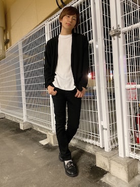 「WEGO（ウィゴー）のアイテム（ローファー）」を使った、西村智也さん（メンズ・178cm）の秋コーディネート