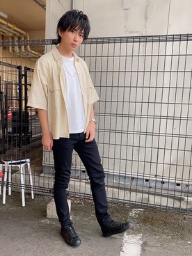 「WEGO（ウィゴー）のアイテム（スニーカー）」を使った、西村智也さん（メンズ・178cm）の秋コーディネート