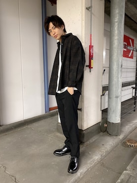 「WEGO（ウィゴー）のアイテム（ブルゾン）」を使った、西村智也さん（メンズ・178cm）の秋コーディネート