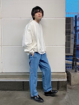 「WEGO（ウィゴー）のアイテム（その他アウター）」を使った、西村智也さん（メンズ・178cm）の春コーディネート