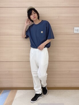 「WEGO（ウィゴー）のアイテム（キャップ）」を使った、西村智也さん（メンズ・178cm）の夏コーディネート