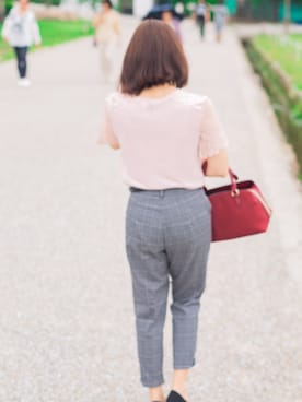 「GORGE（ゴージ）のアイテム（シューズ）」を使った、ハルカさん（レディース・151cm）の夏コーディネート