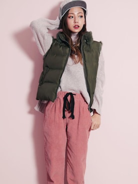 「アイテム（カバーオール）」を使った、kormarchさん（レディース・167cm）の冬コーディネート