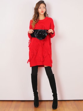 「KORMARCH（コマチ）のアイテム」を使った、kormarchさん（レディース・167cm）の冬コーディネート