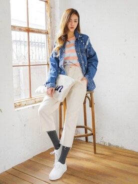 「KORMARCH（コマチ）のアイテム」を使った、kormarchさん（レディース・167cm）の冬コーディネート