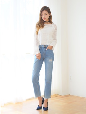 「KORMARCH（コマチ）のアイテム」を使った、kormarchさん（レディース・167cm）の春コーディネート