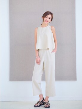 「アイテム（セットアップ）」を使った、kormarchさん（レディース・167cm）の春コーディネート