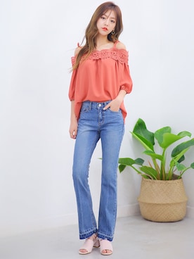 「KORMARCH（コマチ）のアイテム」を使った、kormarchさん（レディース・167cm）の夏コーディネート