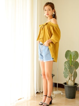 「KORMARCH（コマチ）のアイテム」を使った、kormarchさん（レディース・167cm）の夏コーディネート