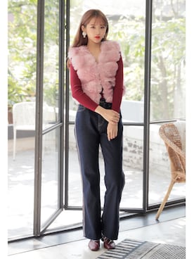 「KORMARCH（コマチ）のアイテム」を使った、kormarchさん（レディース・167cm）の秋コーディネート