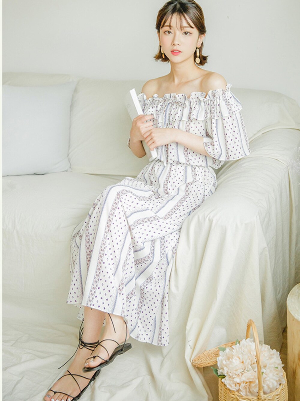 その他のシャツ/ブラウスを着用したレディースの夏コーディネートの1枚目の写真