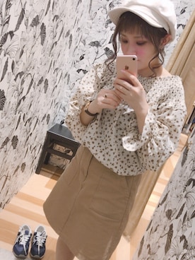 「14+（イチヨンプラス）のアイテム」を使った、あっちゃんさん（レディース・148cm）の春コーディネート