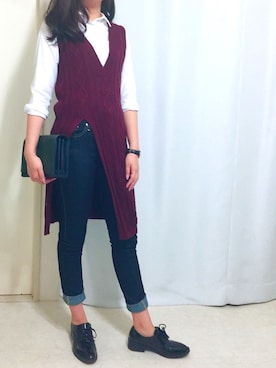 「スプリングSENSEOFPLACE」｜「アイテム（ブーティ）」を使った、Mayさん（レディース・164cm）の春コーディネート