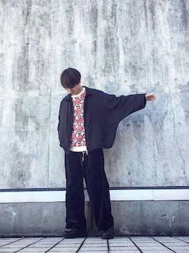 「Paul Smith（ポールスミス）のアイテム（キーホルダー）」を使った、TWOBASAさん（メンズ・172cm）の秋コーディネート