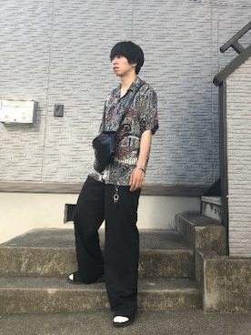 「Paul Smith（ポールスミス）のアイテム（キーホルダー）」を使った、TWOBASAさん（メンズ・172cm）の夏コーディネート