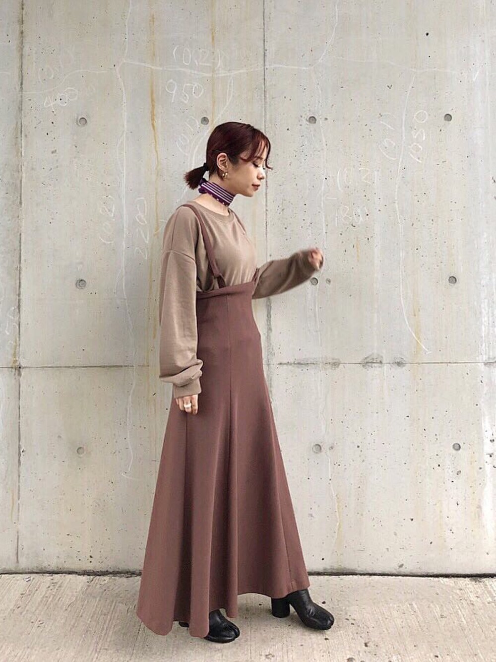 CLANE（クラネ）の「UP WAIST JUMPER SKIRT（ジャンパースカート