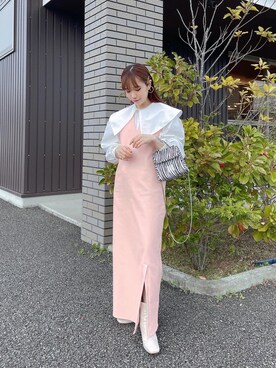 「HELK（ヘルク）のアイテム（ワンピース/ドレス）」を使った、ａｙａさん（レディース・153cm）の春コーディネート