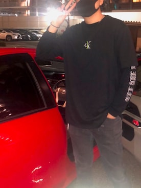 「Calvin Klein」｜GAKKYさん（メンズ・190cm・20代）の冬コーディネート