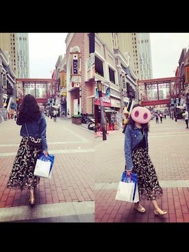 「Momo（Momo）のアイテム」を使った、biubiu229さん（レディース・162cm）の春コーディネート