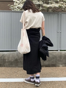 「ISOOK（アイスー）のアイテム（ワンピース/ドレス）」を使った、zuchan6さん（レディース・164cm）の春コーディネート