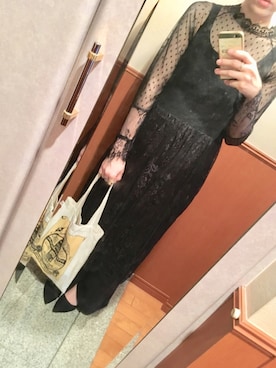 「SPIGA（スピーガ）のアイテム（ワンピース/ドレス）」を使った、はるかさん（レディース・163cm）の夏コーディネート