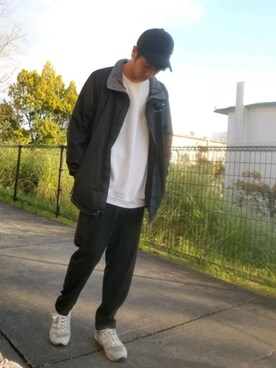 「TAKEO KIKUCHI（タケオキクチ）のアイテム（帽子）」を使った、zmさん（メンズ・177cm）の春コーディネート
